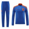 Pays-Bas Sweat d'Entraînement Quarter-Zip 2024-25 Bleue Pour Homme